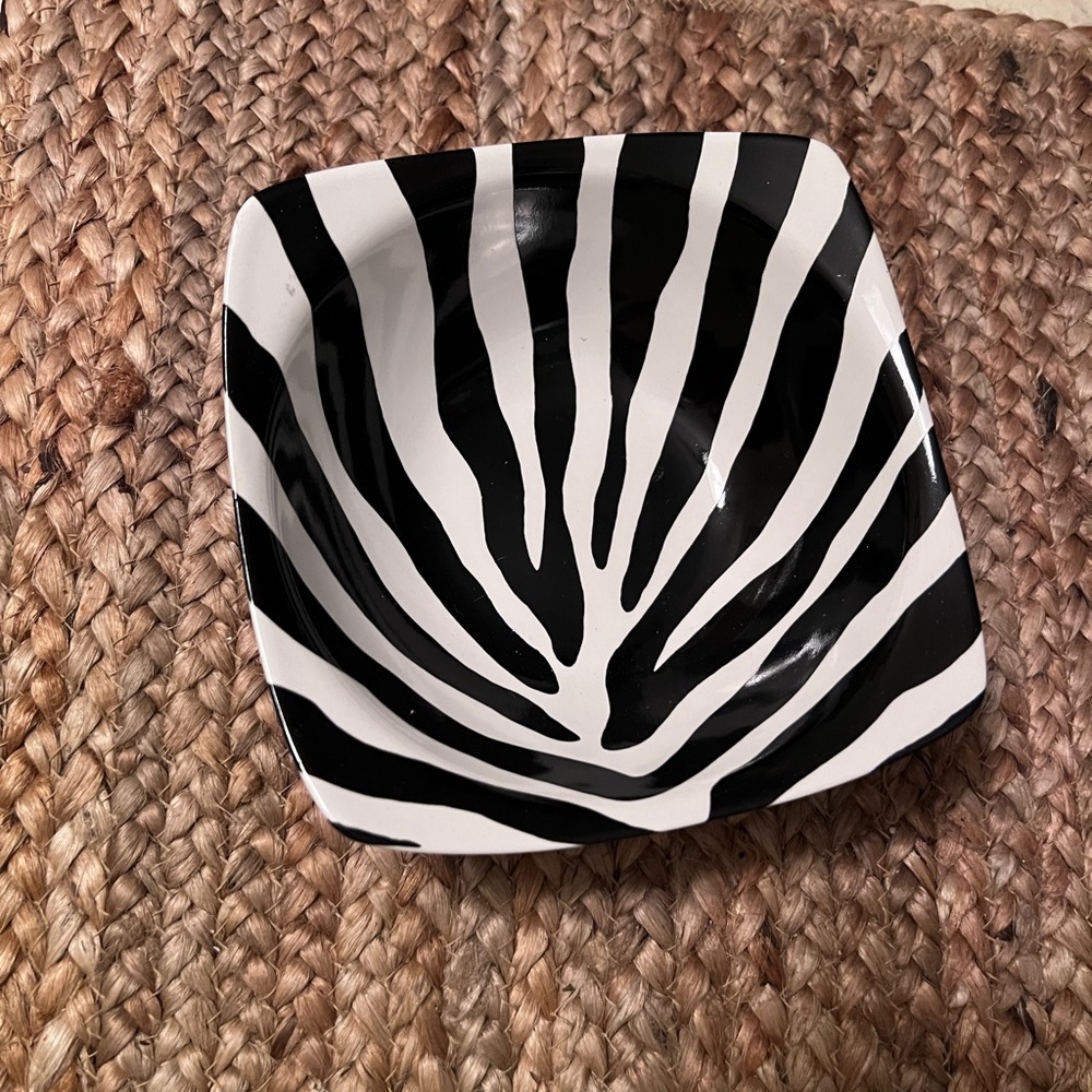 Zebra Candy Dish